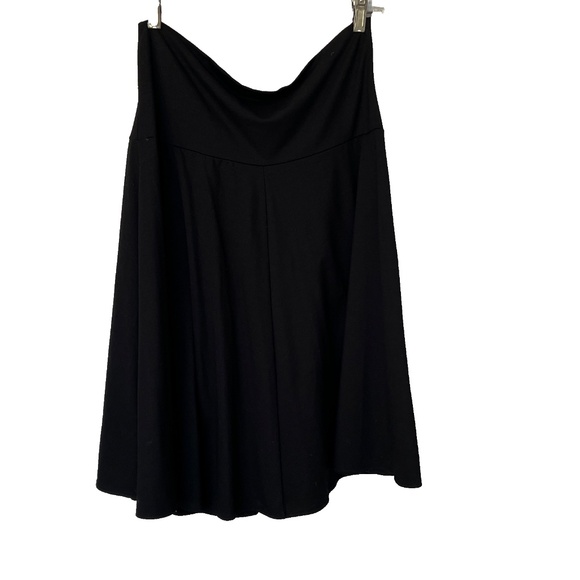 Skirt Black Knit Jersey Pull On Elastic Waist Full Stretch Size M Weekenders Joy - Picture 4 of 7
